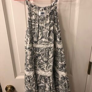 Old Navy Girls Dress with a beautiful tropical vibe pattern.